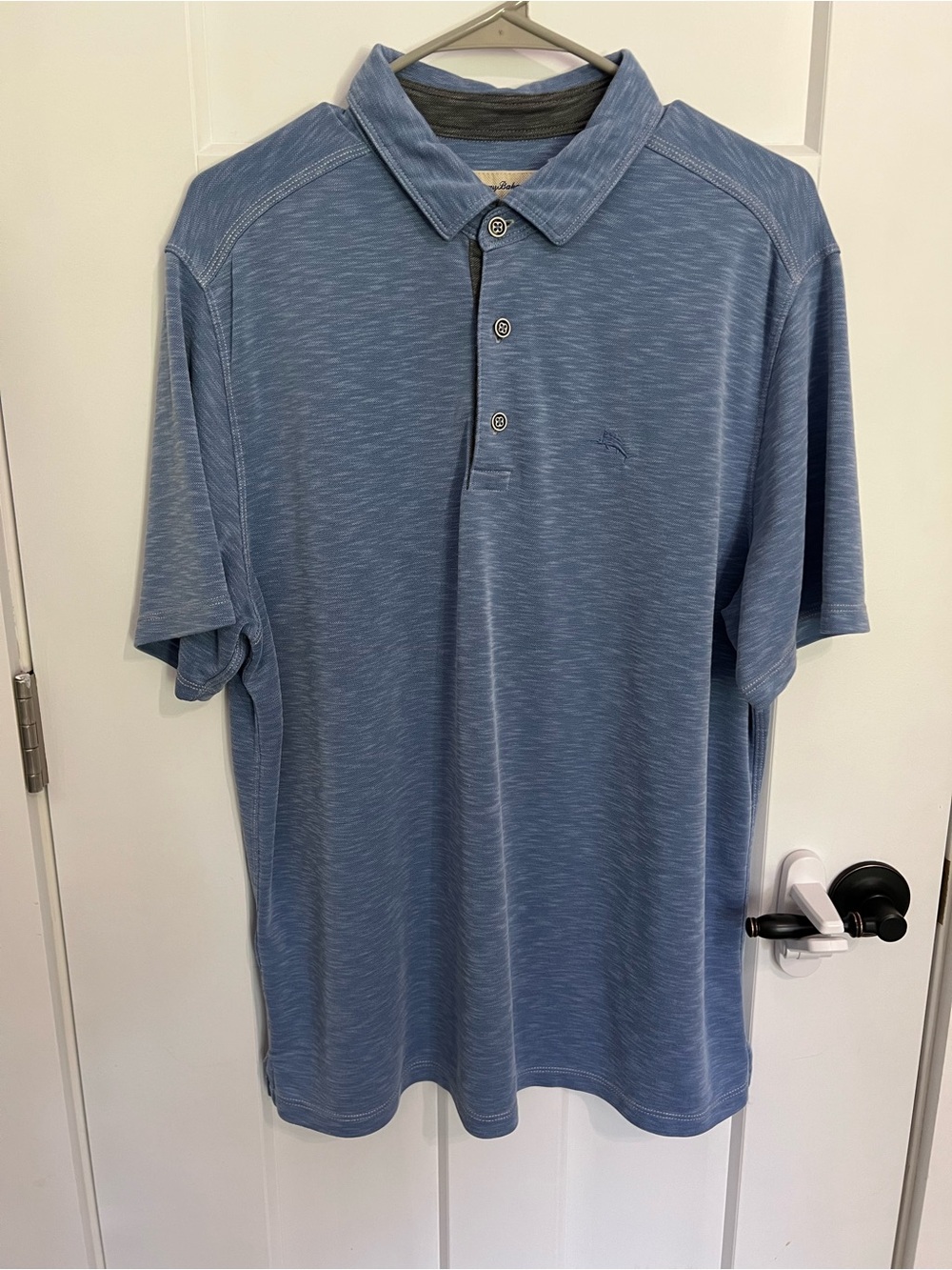 Tommy Bahama Heathered Slate Blue Polo Shirt